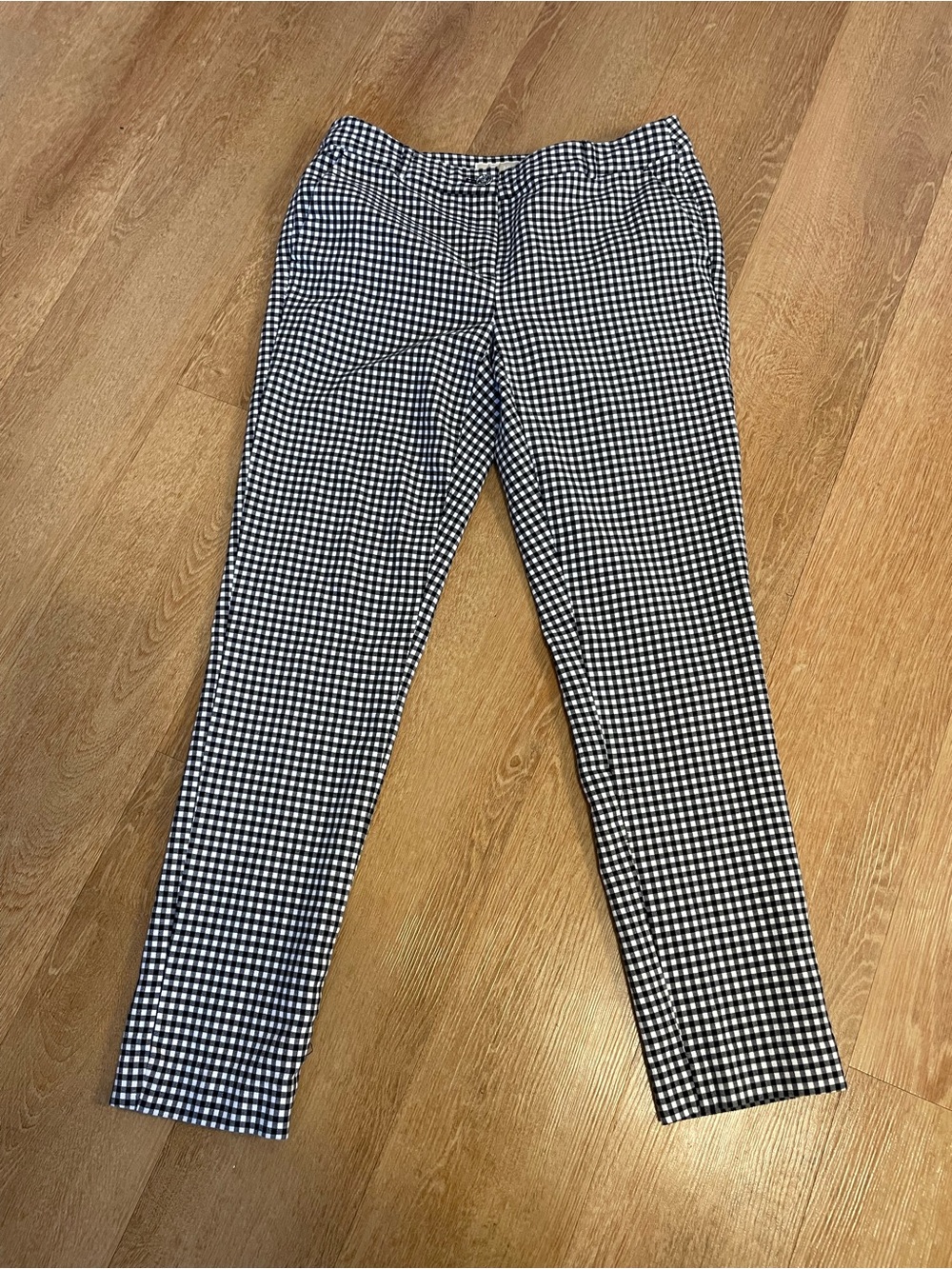 Michaels Black and White Gingham Chinos